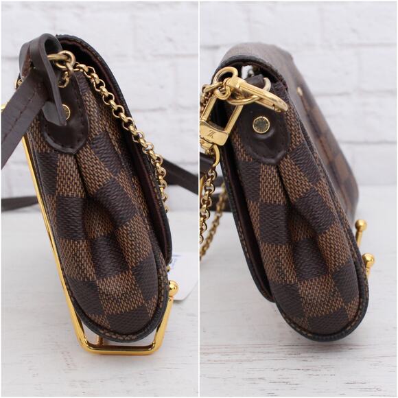 Louis Vuitton Favorite PM Damier Ebene Crossbody & Shoulder Purse Women A5530 - Picture 10 of 10